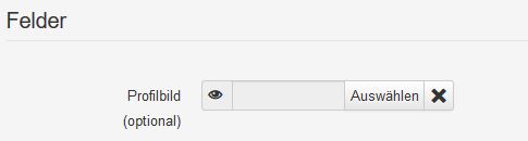 Joomla Profilbild hochladen