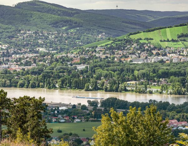 Klosterneuburg mit Donau