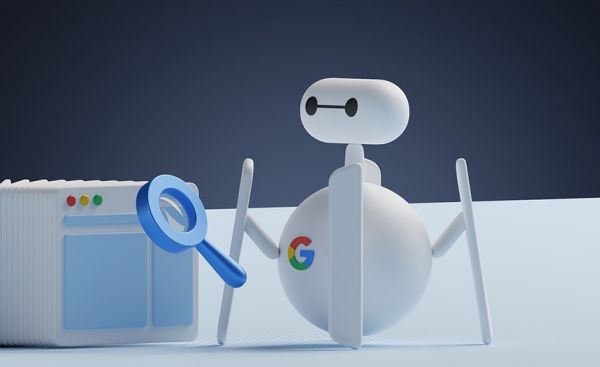 Technische SEO - Grafik einer Google-Spinne