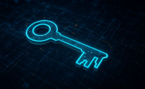 Passkey - Grafik eines Sicherheitsschlosses mit Fingerabdruck